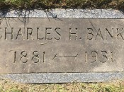 The headstone of Charles Henry Banks. (Photo by Anthony Pioppi)