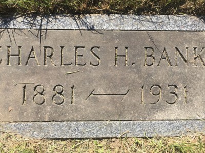 The headstone of Charles Henry Banks. (Photo by Anthony Pioppi)