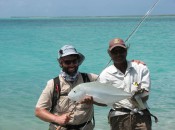 The author (and guide Kofe ) with a smallish GT.