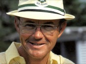 Shown here in his trademark "bucket" hat, Davis Love, Jr. could explain the golf swing in many different ways.