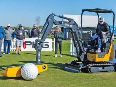 The PING/John Deere exhibit during DEMO day at Orange County National Golf Center on January 21, 2020 in Winter Garden, Florida. (Photo by Scott Halleran/PGA of America)