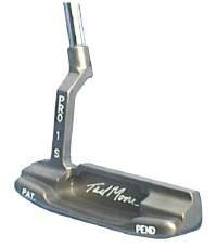Tad Moore's putters have classic design features