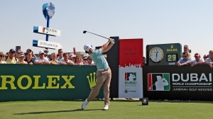 Rory McIlroy at the 1st tee