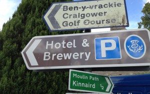 Pitlochry,Hotel-Brew sign,0342