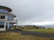 Castle Stuart's modern-looking clubhouse stares out at the ominous sea like the bow of a ship.