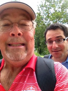 With Dan Mann. Told you I make faces when I click self-portraits.