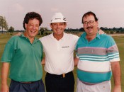 Me and Timmy enjoy a moment with Bruce Crampton at a senior-tour media day in the early 90s. This photo always made us smile. I really need that today.