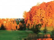 With colors like this and a leaf rule, the upside of fall golf in Northern Michigan is boggling.