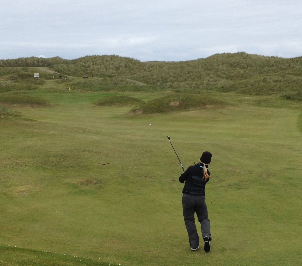 Fraserburgh's 13th hole, ``the Hillocks,'' is a short par four guarded by grassy mounds.