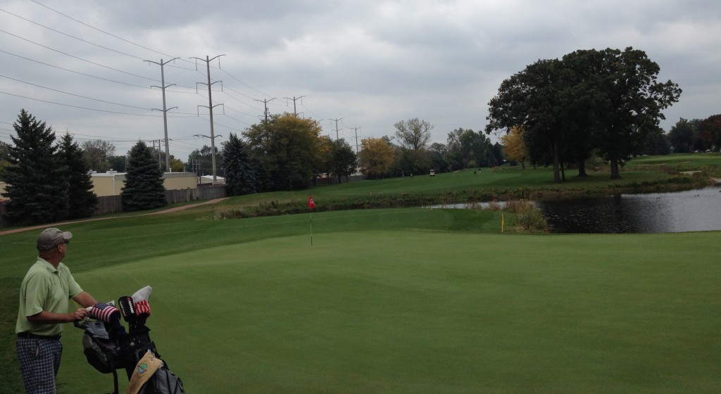 Gone fishing: The expanded pond comes into play more at No. 11's sloping lightning green.