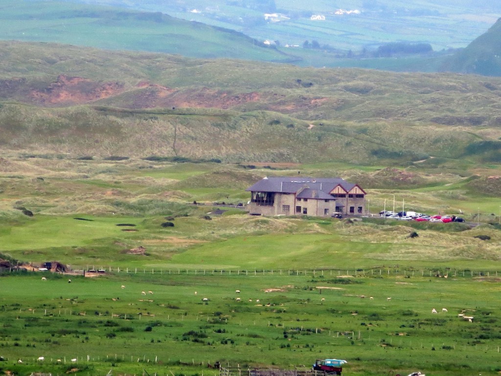 Ballyliffin clubhouse presides over an inviting 36 holes.