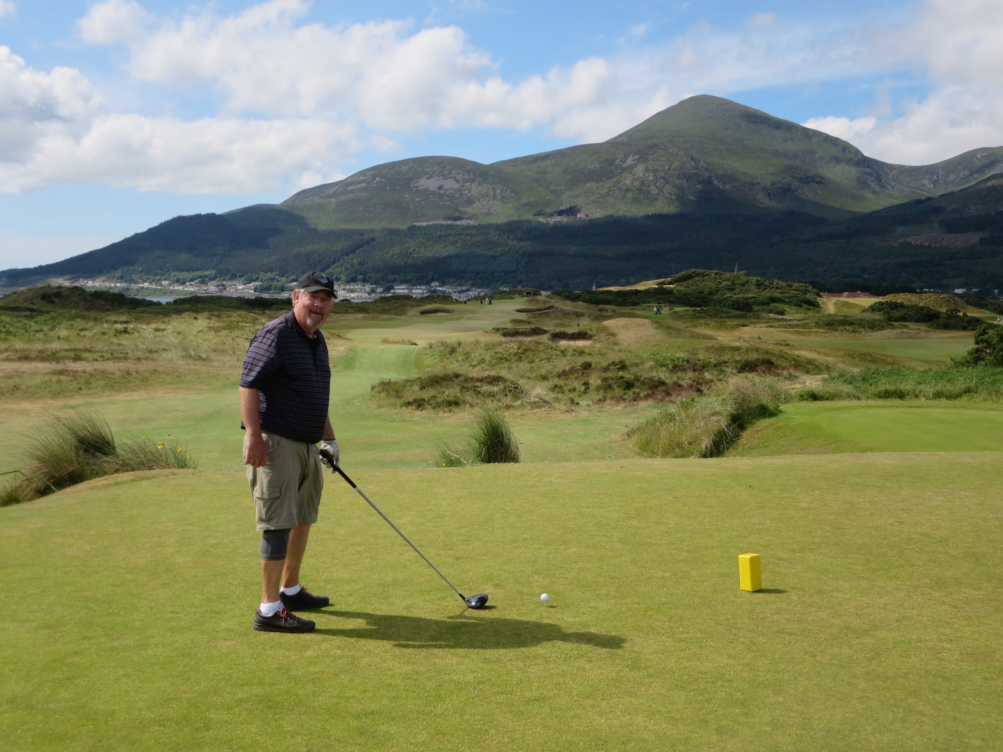 Royal County Down is beautiful on a rare warm and sunny day. . . especially if you can find the fairway.