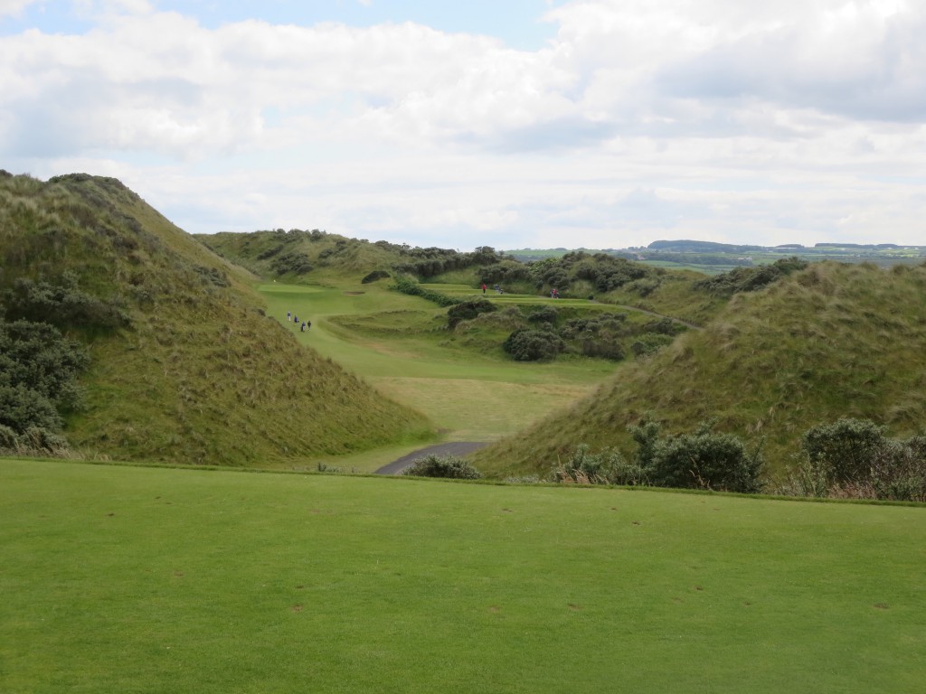 No. 2 at Portstewart,  named Devil's Hill, is a a thread-the-needle.