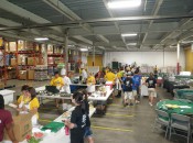 Chef Ahoy in full swing at Gleaners Food Bank, Detroit, MI.