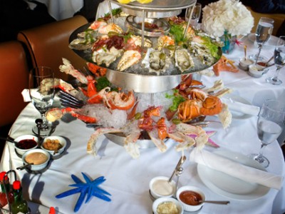 The Ocean Club's Signature Seafood Tower.
