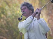 Mark Twain impersonator and lecturer McAvoy Layne.