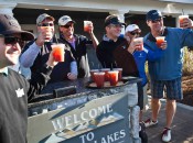 After the day's first two holes at Genoa Lakes, players are served the D-9's traditional morning Bloody Mary.