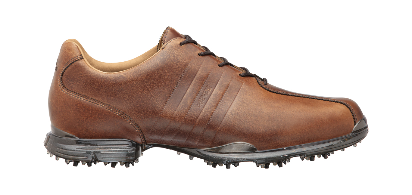 adidas brown leather golf shoes