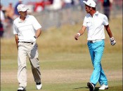 Roe and Parnevik in the 2003 Open.