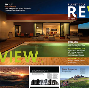 Cover and feature pages from Ireland, Titleist and Italy