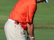Lee Westwood wearing the GAME GOLF device on his belt