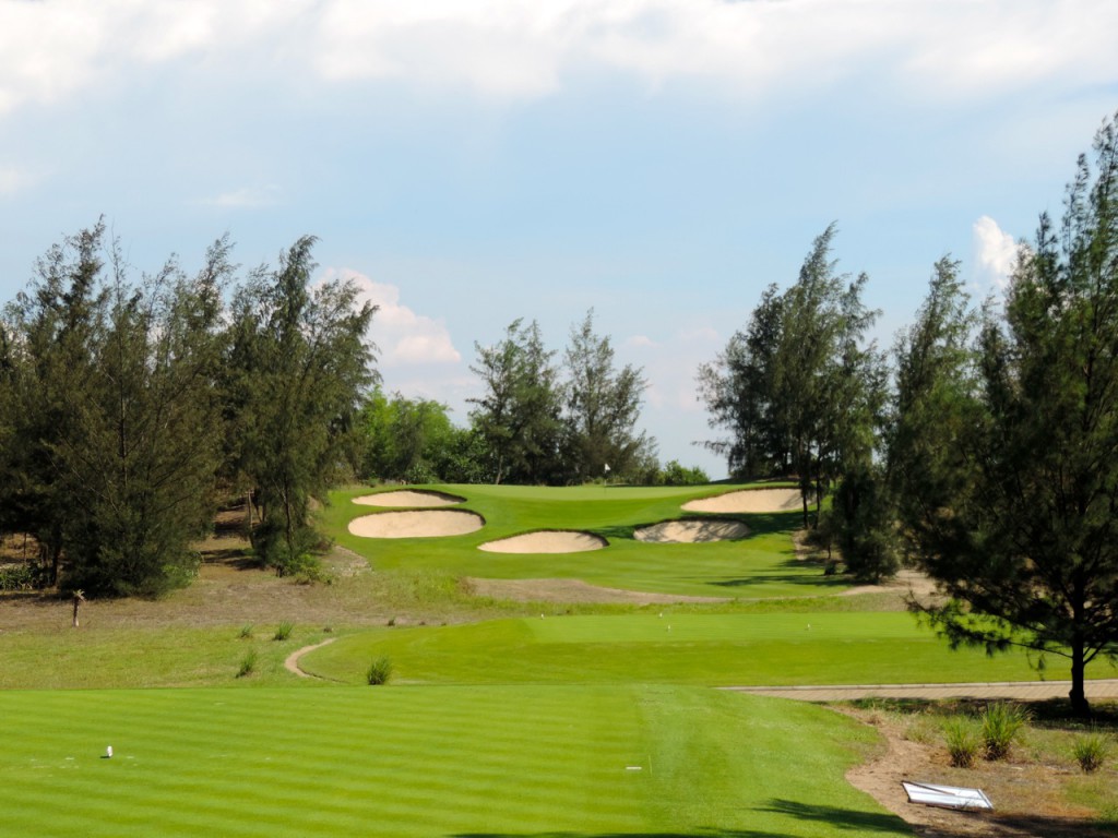 The Elevated Green on The par-three 11th 