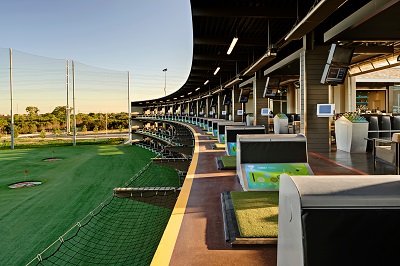 An uncommon scene at Topgolf: quiet and serene
