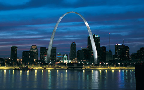 The Gateway Arch, the nation's tallest monument