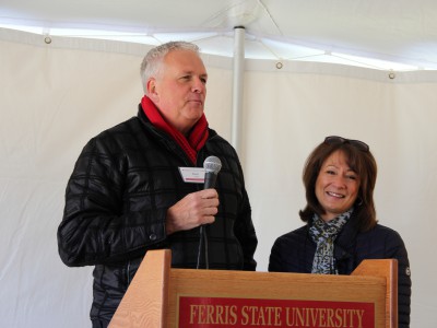 Kim & Ken Janke Jr. at the Groundbreaking Ceremony