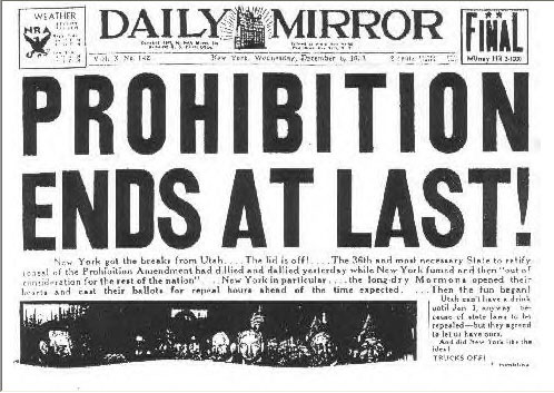 end of prohibition