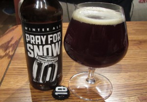 10 Barrel Pray for Snow bottle and glass