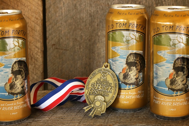 Old Tom Porter with its GABF hardware