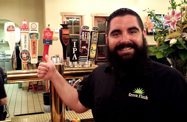 Steve Kincaid of Green Flash in the Maderas grill room