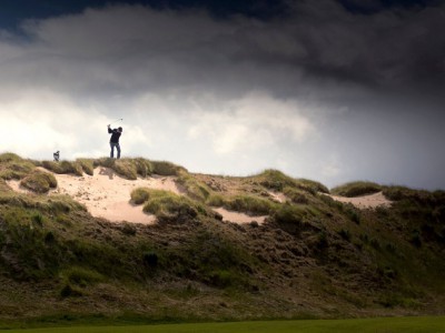 Coyne on high ground in the Highlands (Photo by Kevin Kirk, Recounter Photography)