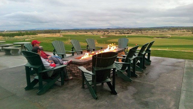 Fire pit at Wild Horse Golf Club