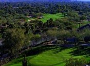 The Phoenician's three nines wow you without beating you up. Above is the 8th hole, a short par 3, on the Desert Course