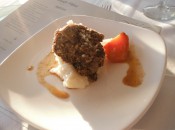 Arcadia Bluffs' haggis, prepared in honor of visiting English sportscaster Ben Wright on his 80th birthday.