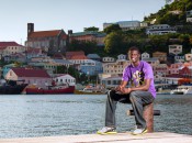 Olympic gold medalist Kirani James enjoys time at home in Grenada (Courtesy photo)