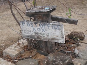 The Galapagos "Post Office" turns travelers into worldwide letter carriers.
