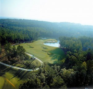 Aerial view of Reynolds Lake Oconee golf course