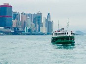 The Star Ferry floats across Hong Kong’s Victoria Harbor. (Photo credit Larry Olmsted)