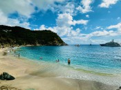 Shell Beach, in Gustavia, was a simple spot to swim and snorkel in the sun.