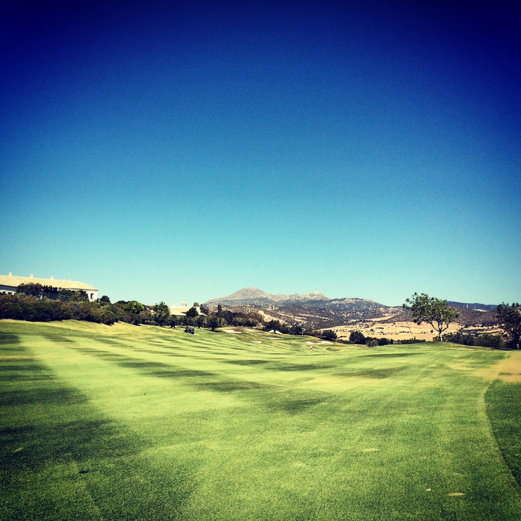 The 18th fairway and the culmination of the course. 