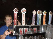 Kolbee Feese at the taps at Four Peaks