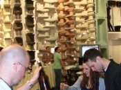 Beer tasting by the Kohler Design Center's Great Wall of China