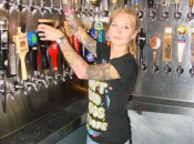 Melody Pierce fills a pint at Toronado San Diego