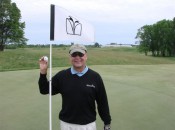 TAP writer Tom Harack after his ace on the third hole at Meadow Valleys