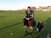 Oliver Horovitz on the Old Course (photo by Greg Savidge)