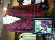 Pettersson's new tartan jacket is now on display in the TPC Wakefield pro shop.