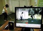 GolfTEC student takes aim.